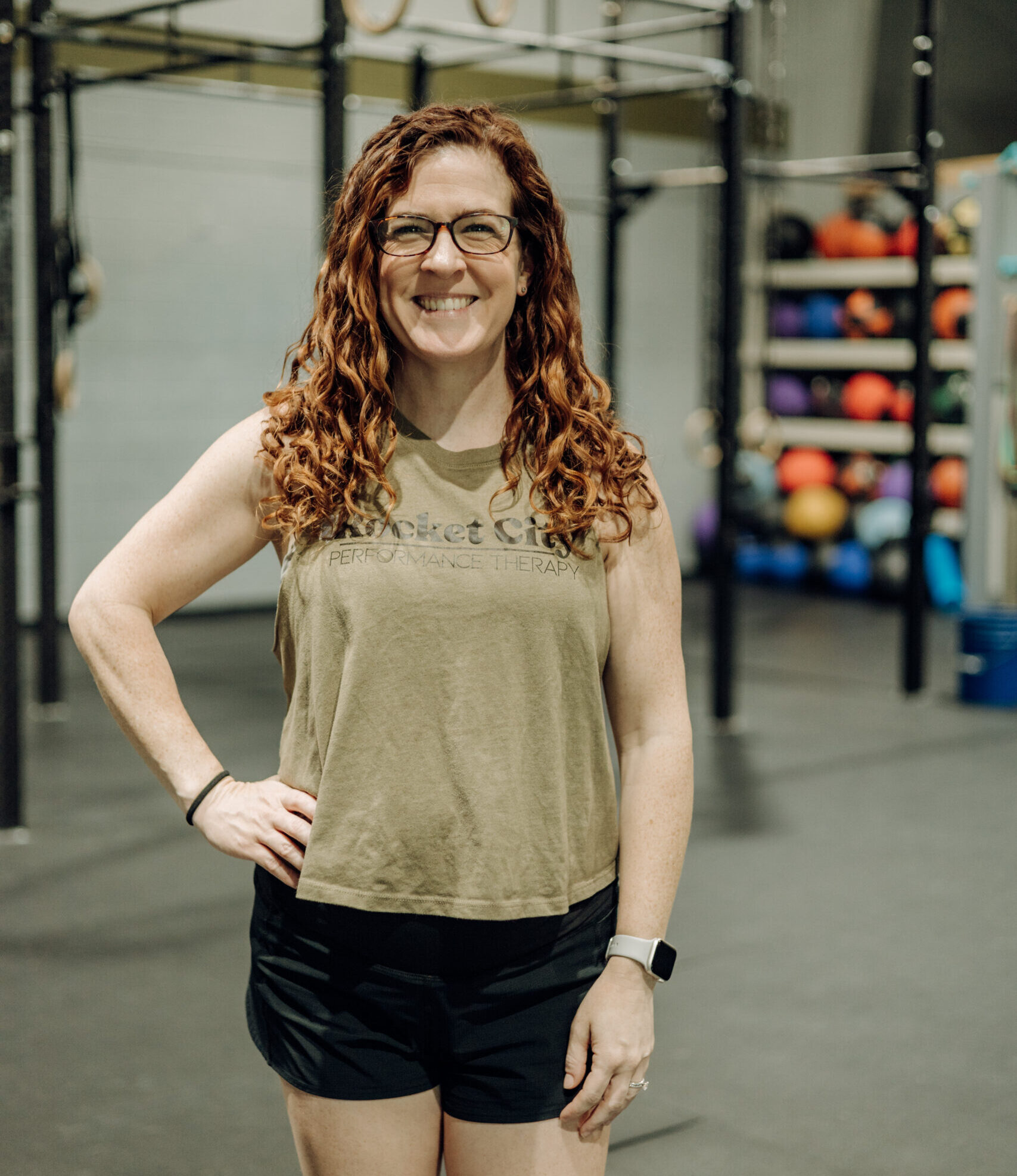 pelvic floor therapist smiling for a headshot